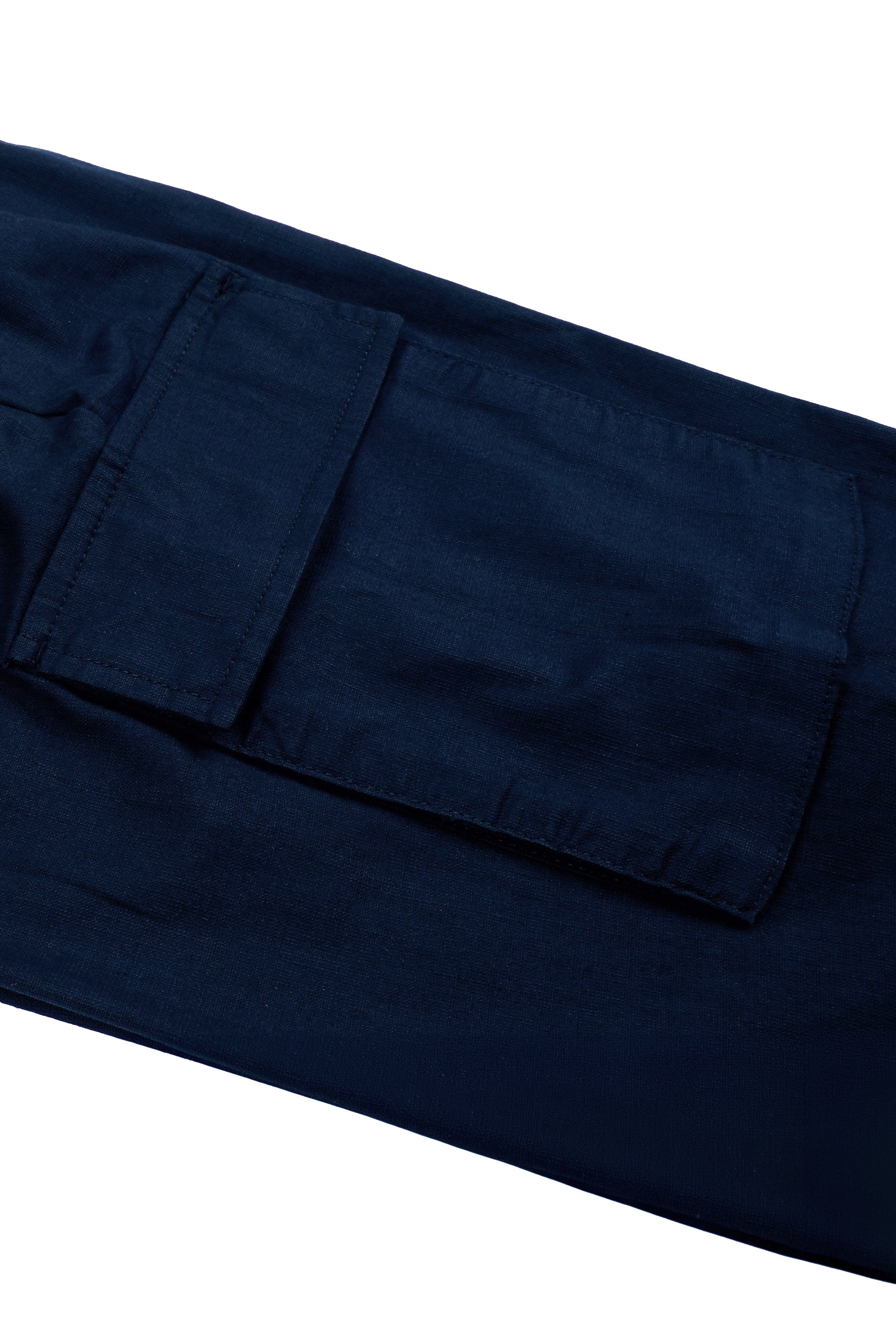 TEXTURED RELAXED FLEXIWAIST CARGO IN BLUE