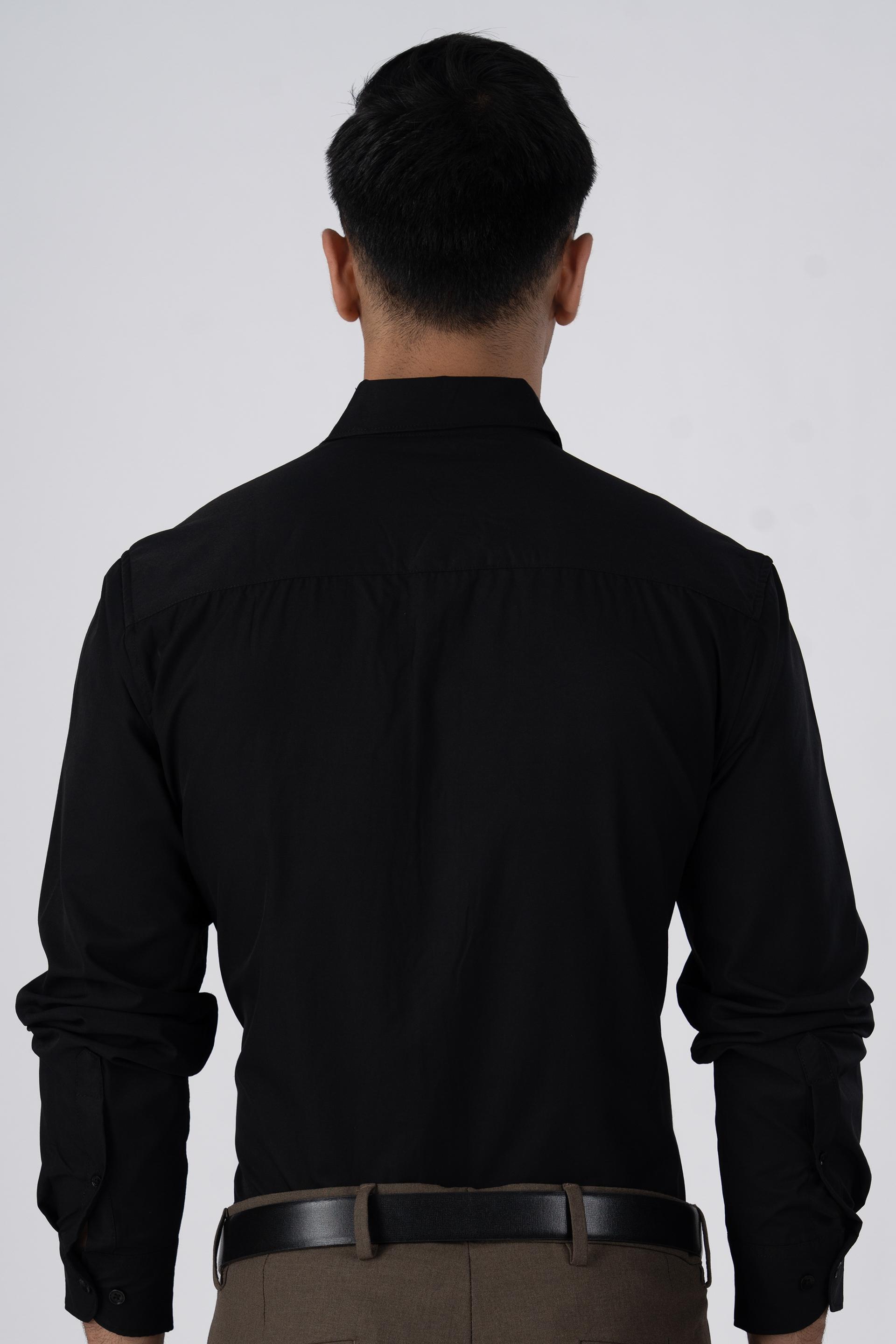 Featherlite Wrinkle Free Shirt In Black
