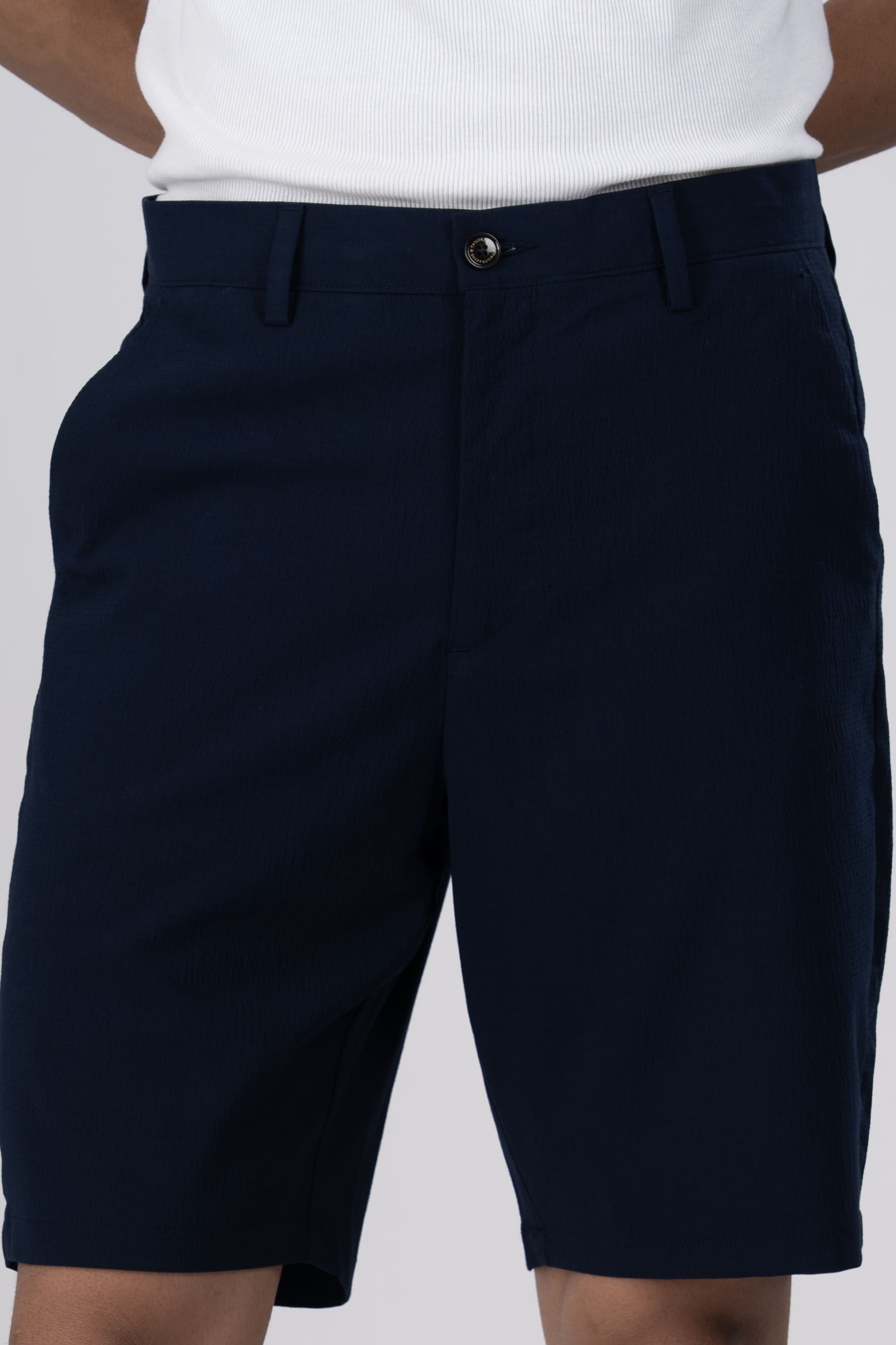 Premium Easy Iron Shorts In Blue