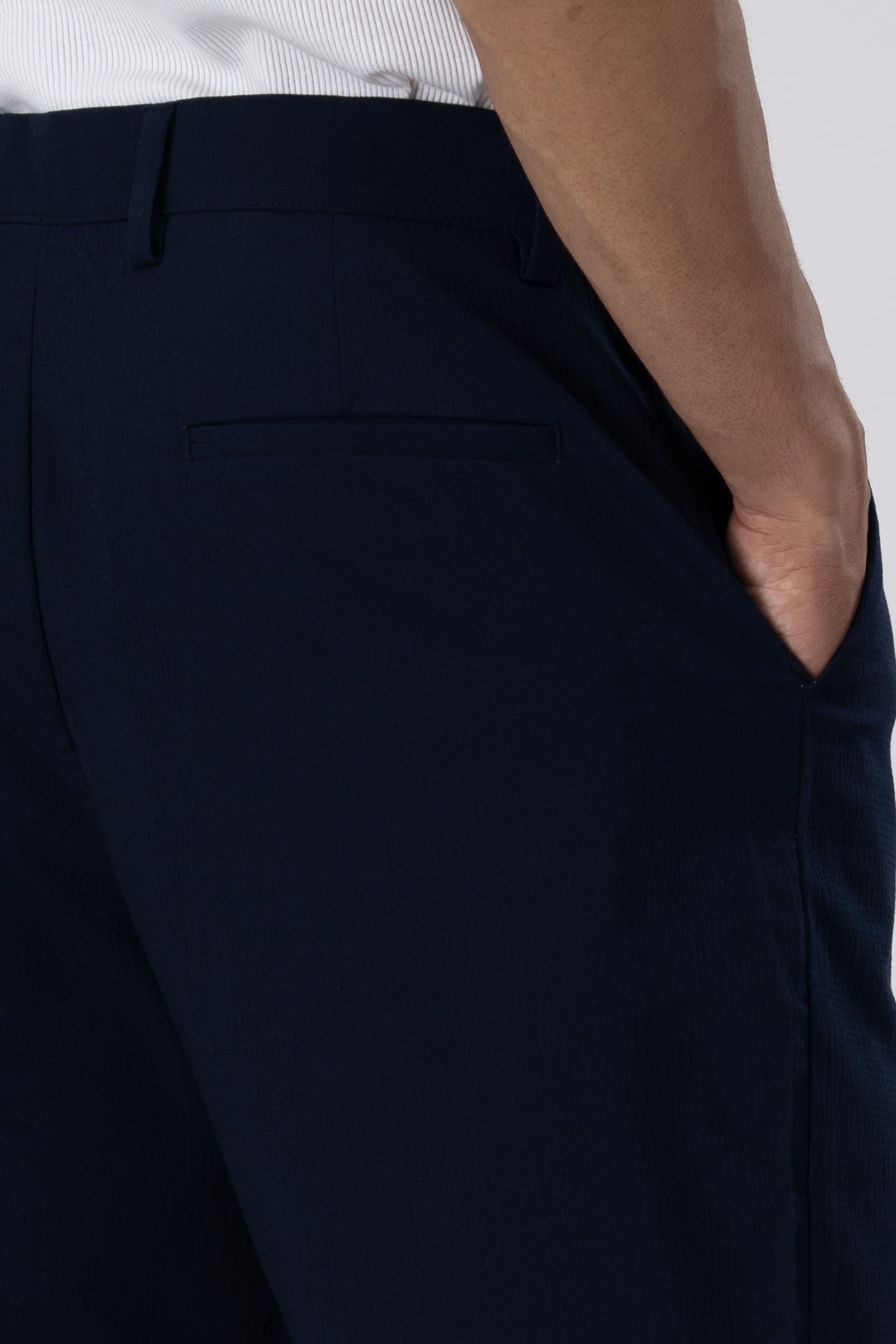 Premium Easy Iron Shorts In Blue