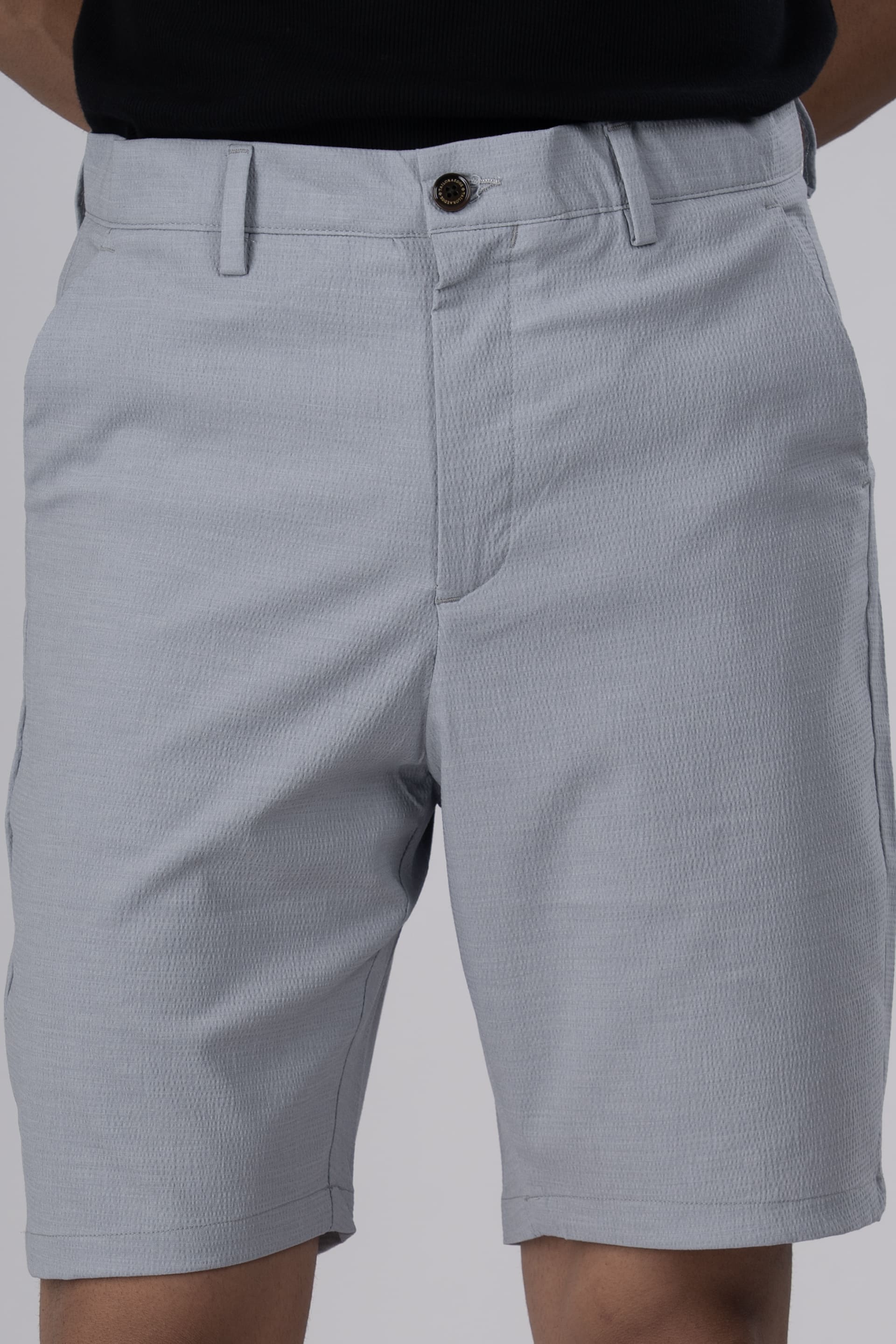 Premium Easy Iron Shorts In Grey