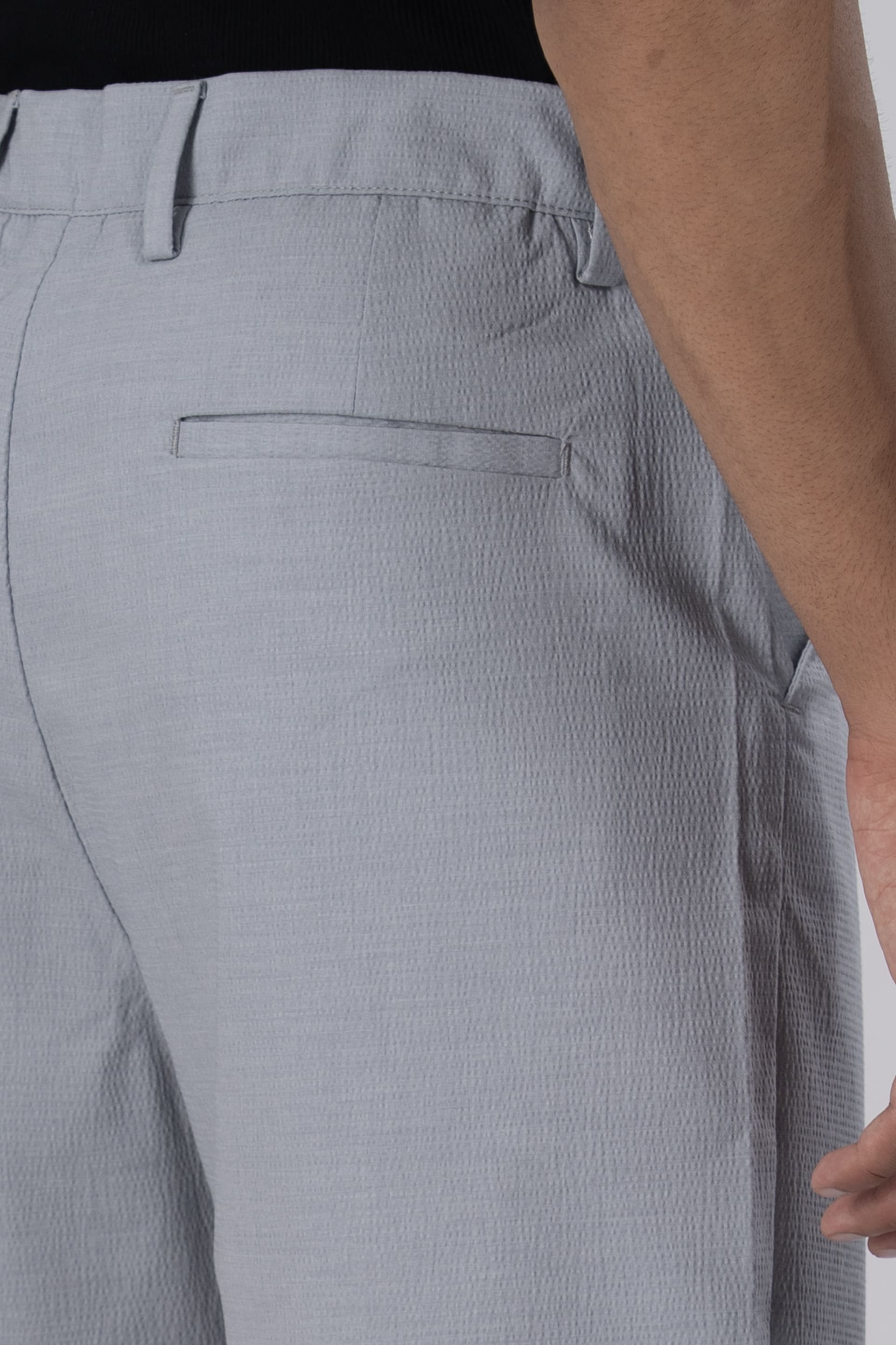 Premium Easy Iron Shorts In Grey