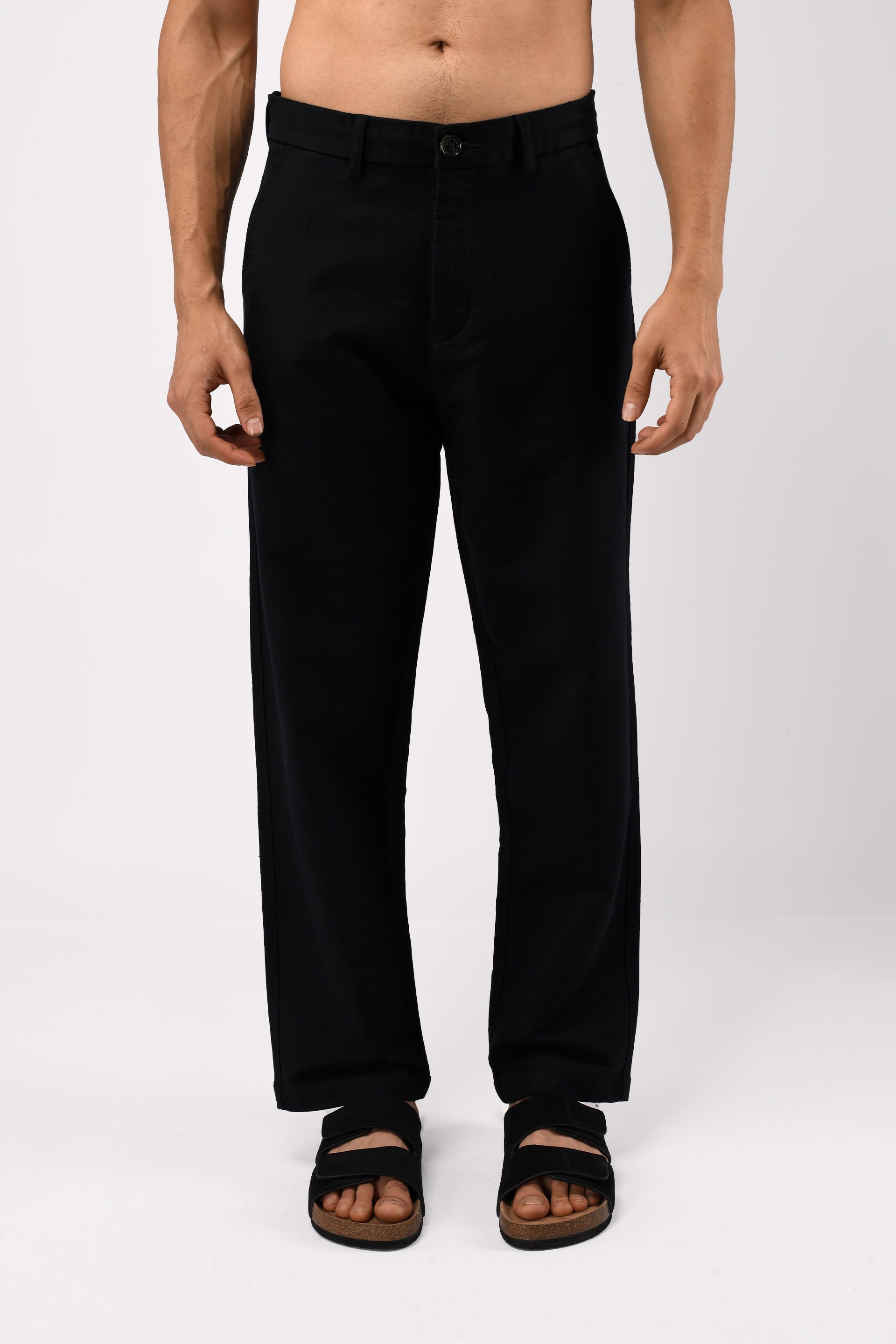 Men’s Soft Modal Relaxed Trouser in Blue – medium-heavy weight modal fabric, breathable comfort, relaxed modern fit, versatile essential | Tailoraedge