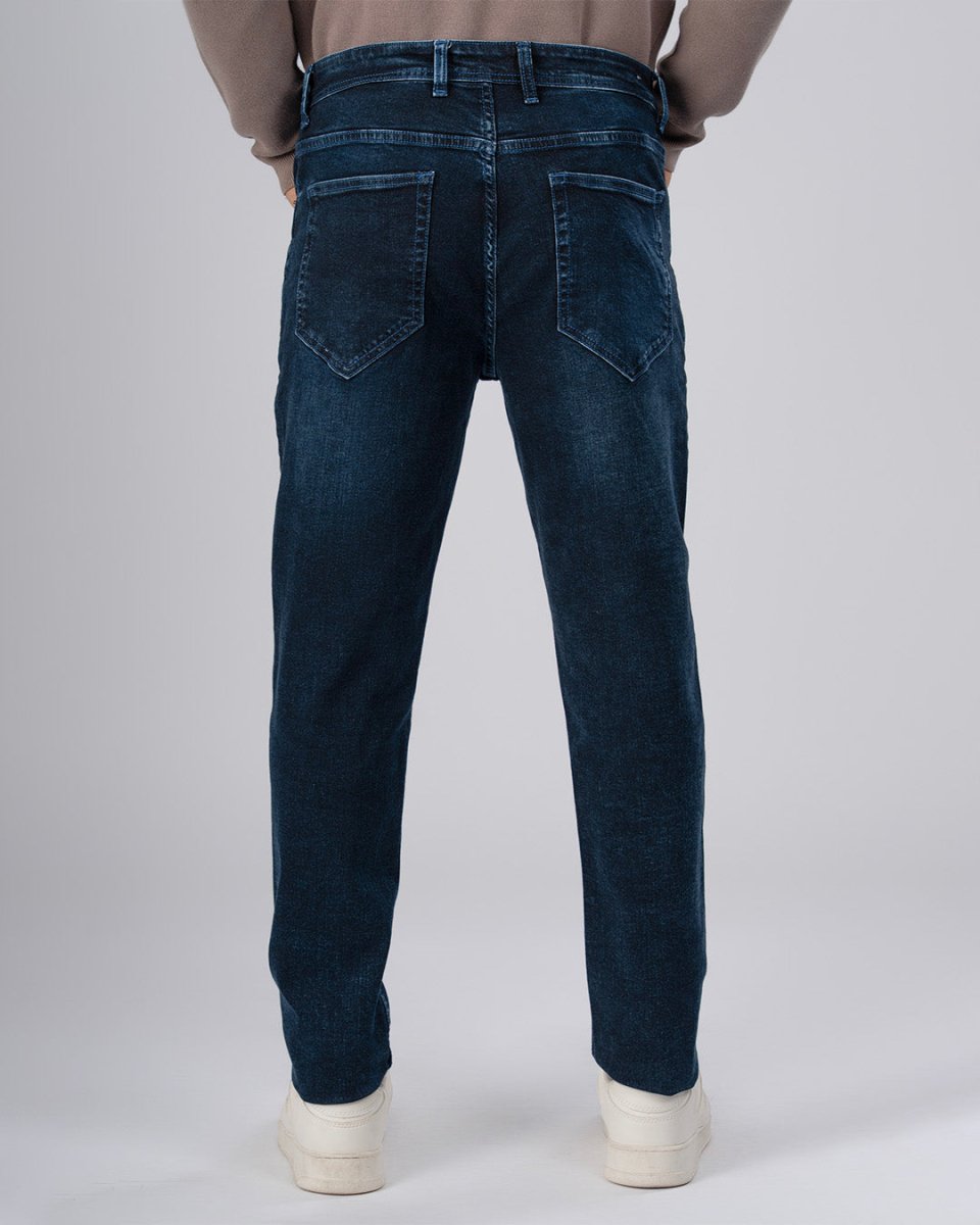 Tailoraedge black relaxed jeans for men styled for clean everyday outfits