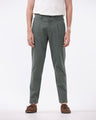 Essential Pleated Fine Twill Pants In Olive
