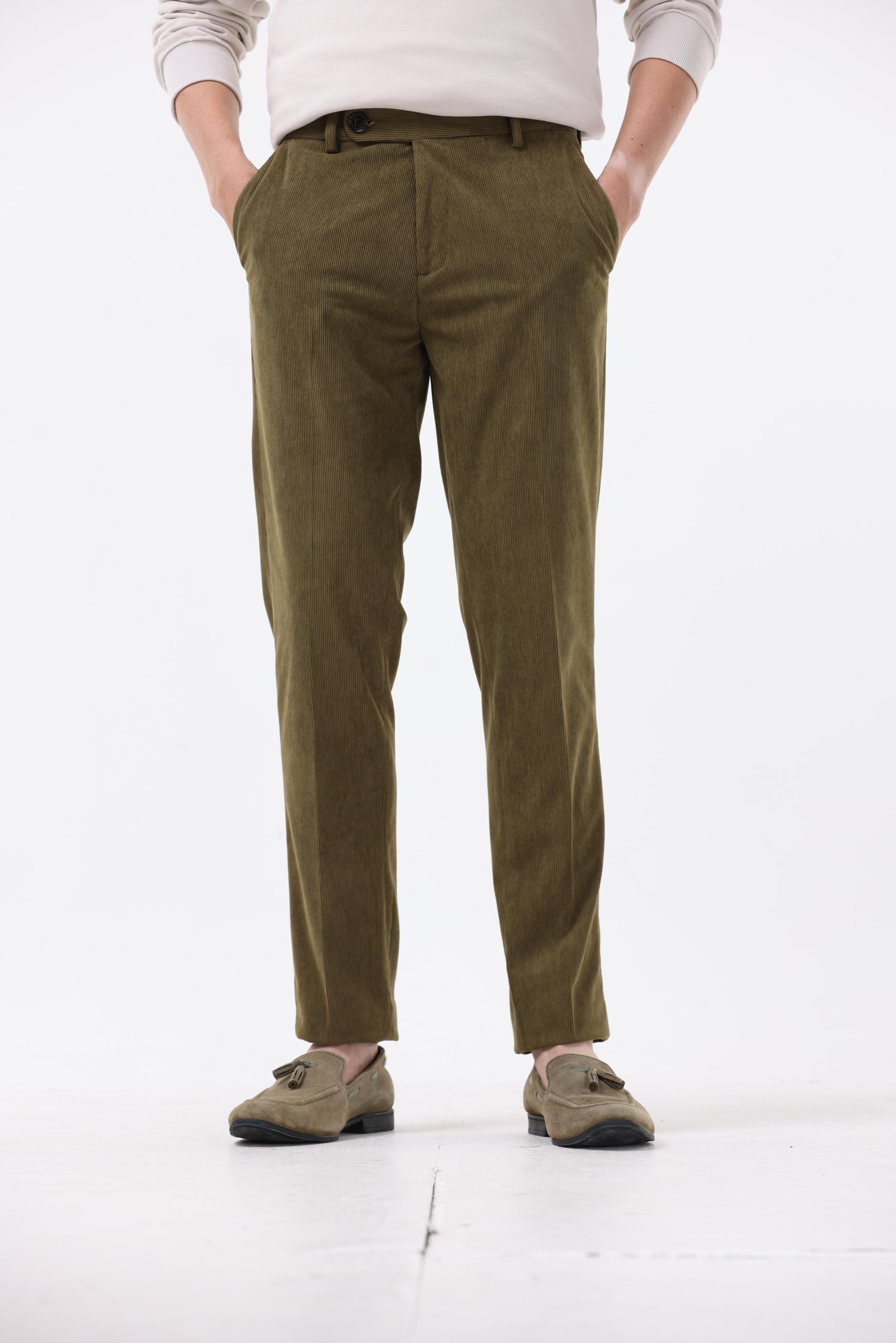 STATEMENT CORDUROY TROUSERS