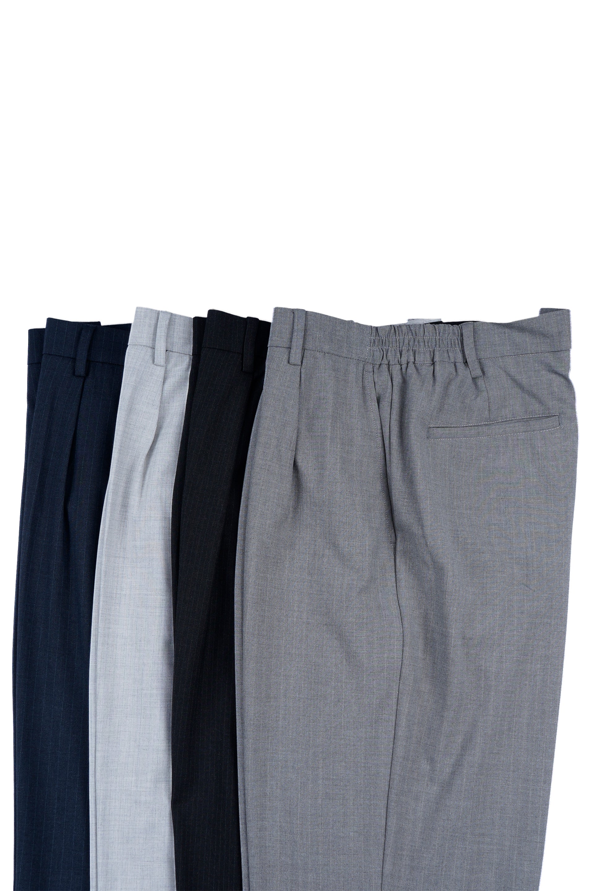 SOFT MIRACLE PINSTRIPED RELAXED PANTS