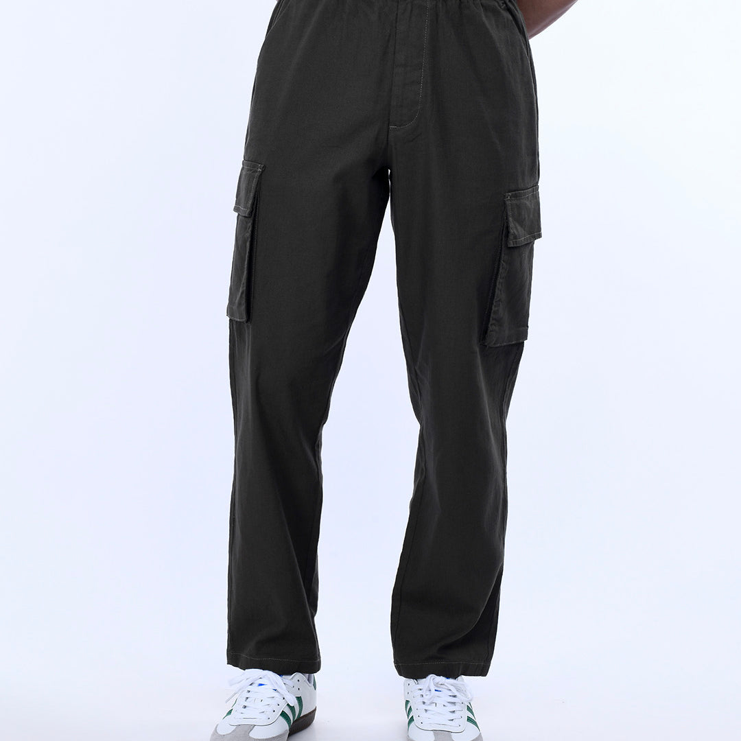 Textured Relaxed Flexiwaist Cargo In Green