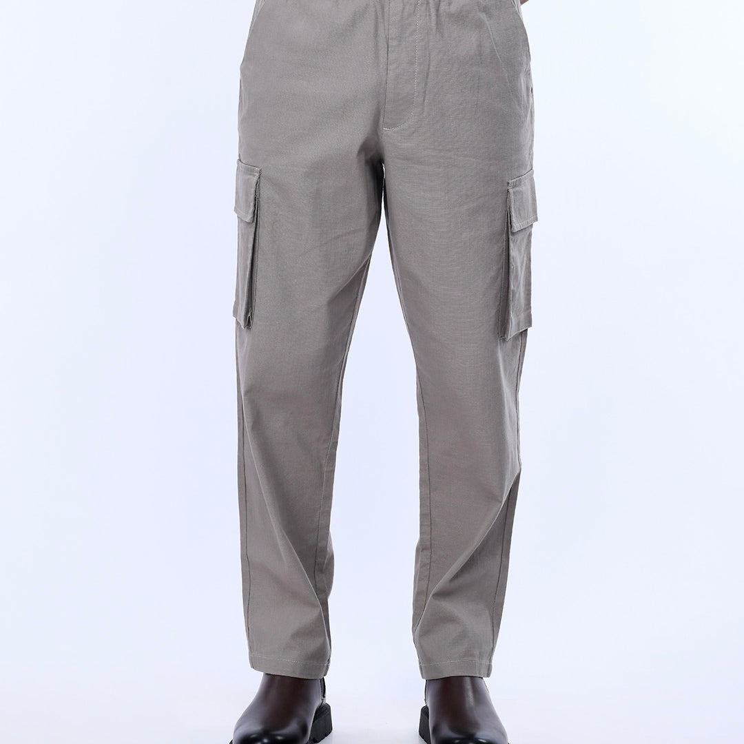 Textured Relaxed Flexiwaist Cargo In Beige