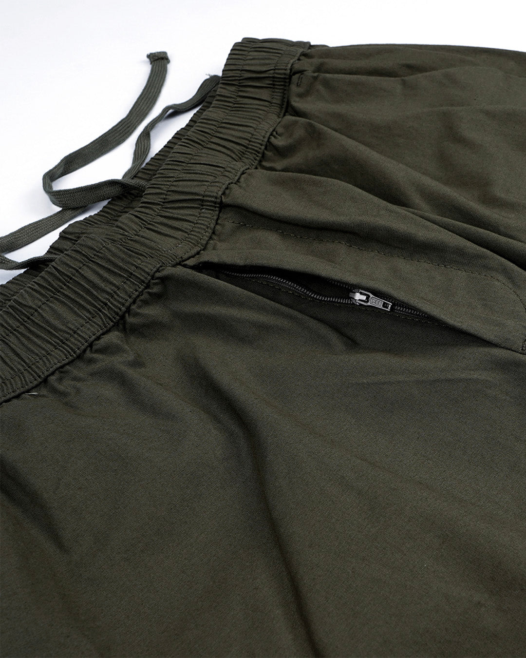Relaxed Light Cotton Joggers In Green