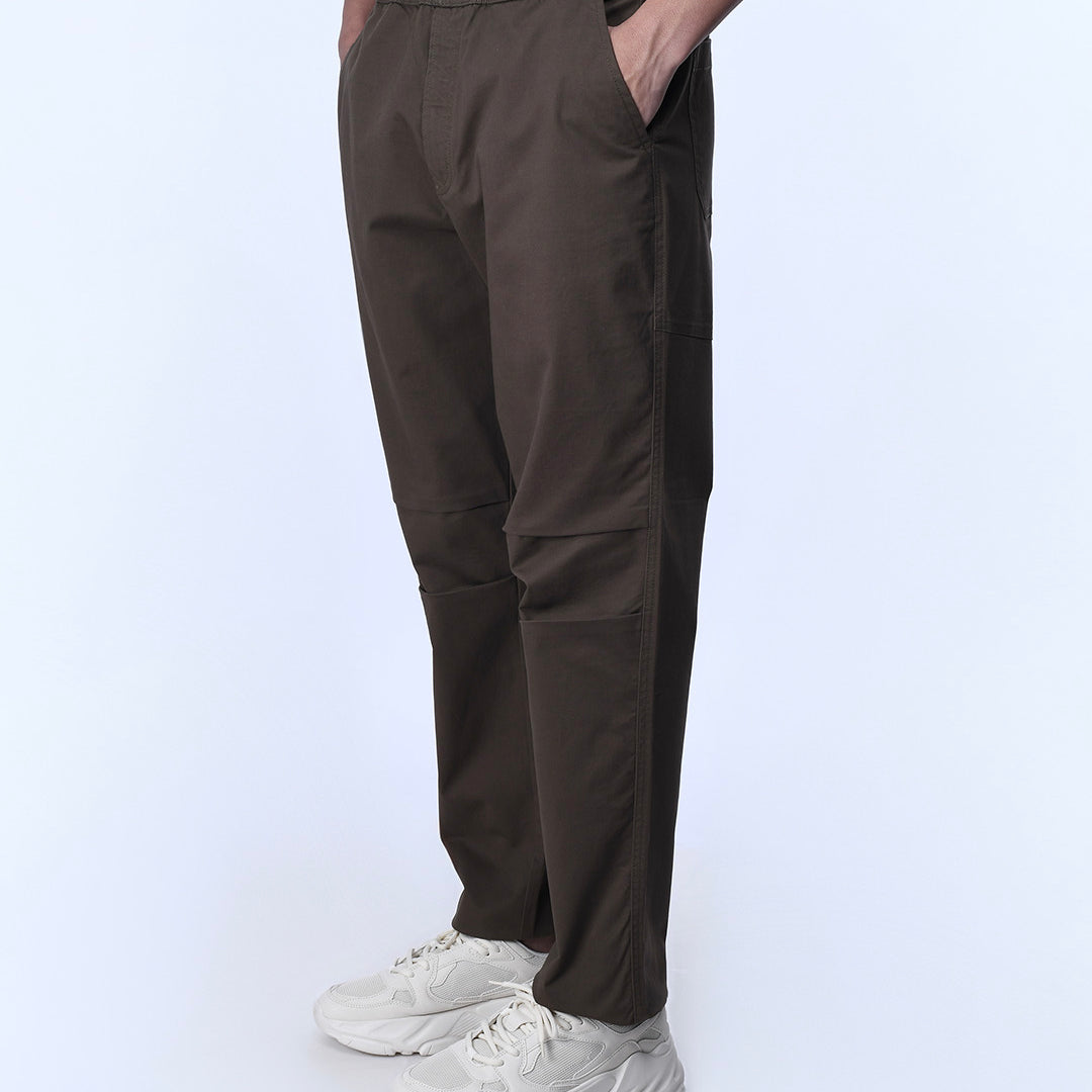 Soft Cotton Relaxed Flexiwaist Pant In Brown