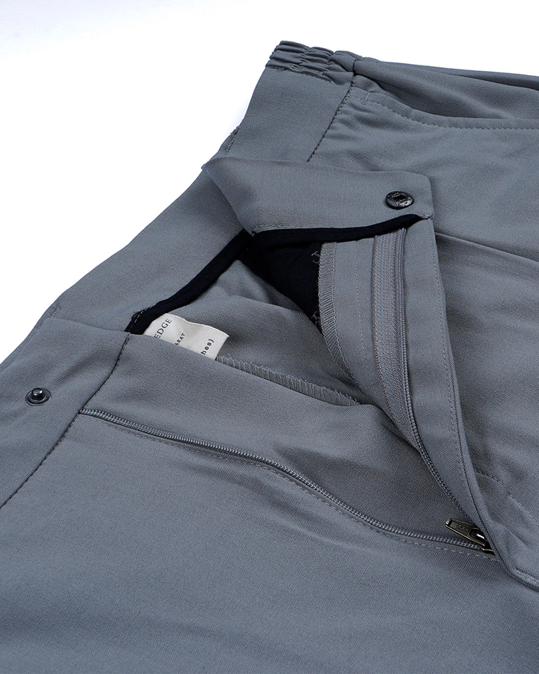 Soft Iron Flexi Relaxed Trouser In Light Grey