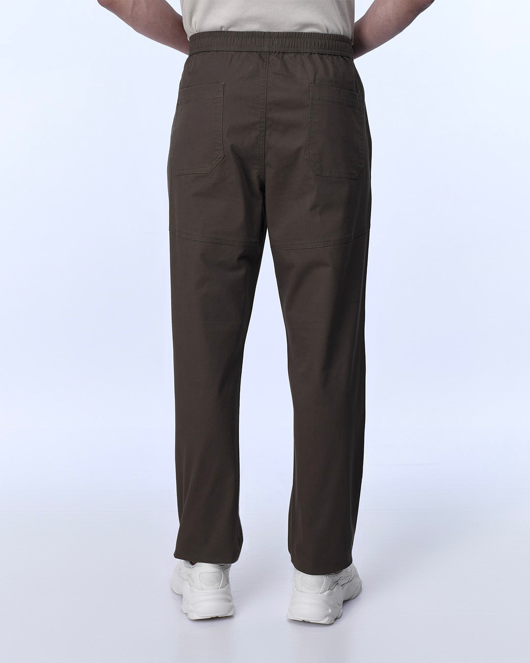 Soft Cotton Relaxed Flexiwaist Pant In Brown