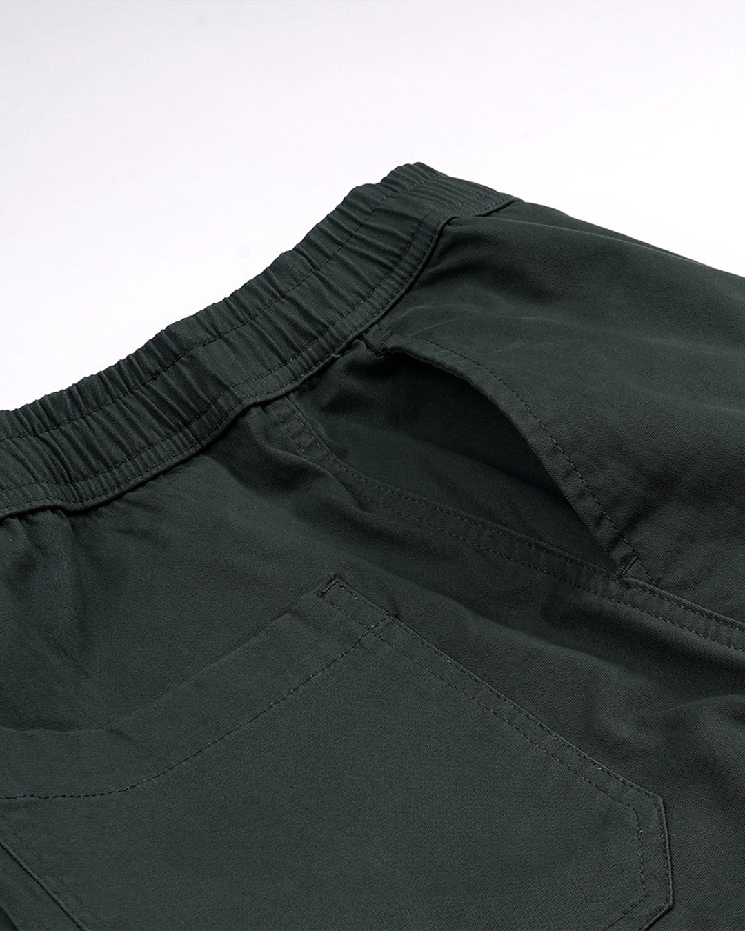 Soft Cotton Relaxed Flexiwaist Pant In Green