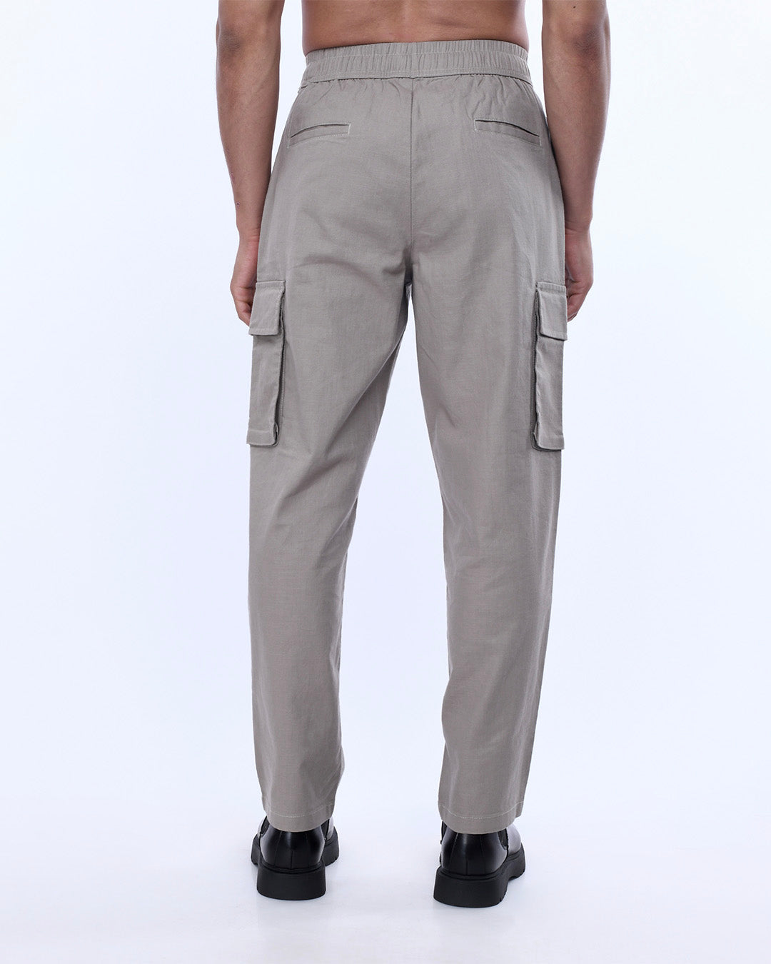 Textured Relaxed Flexiwaist Cargo In Beige