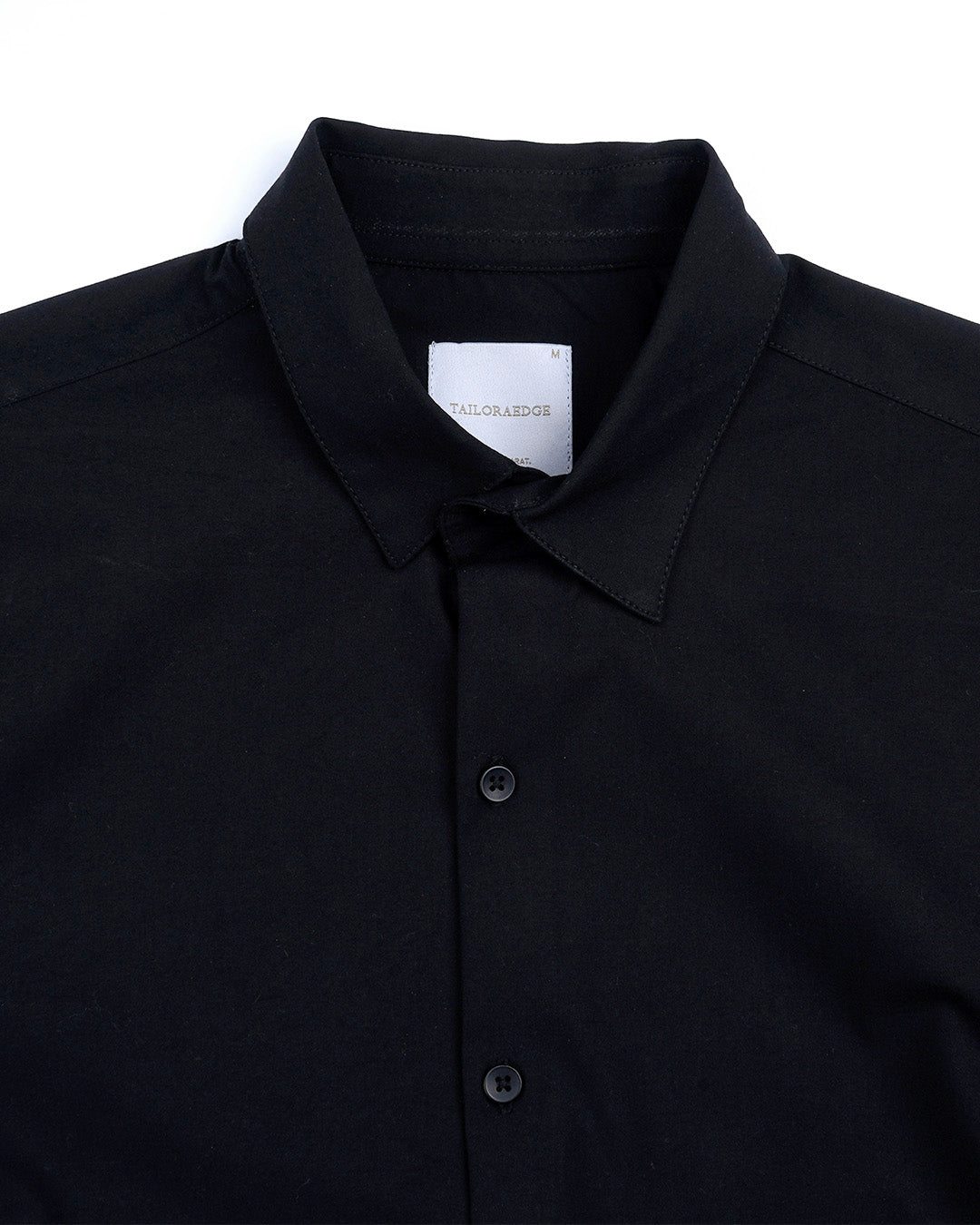 Easy Iron Office Stretch Shirt In Black