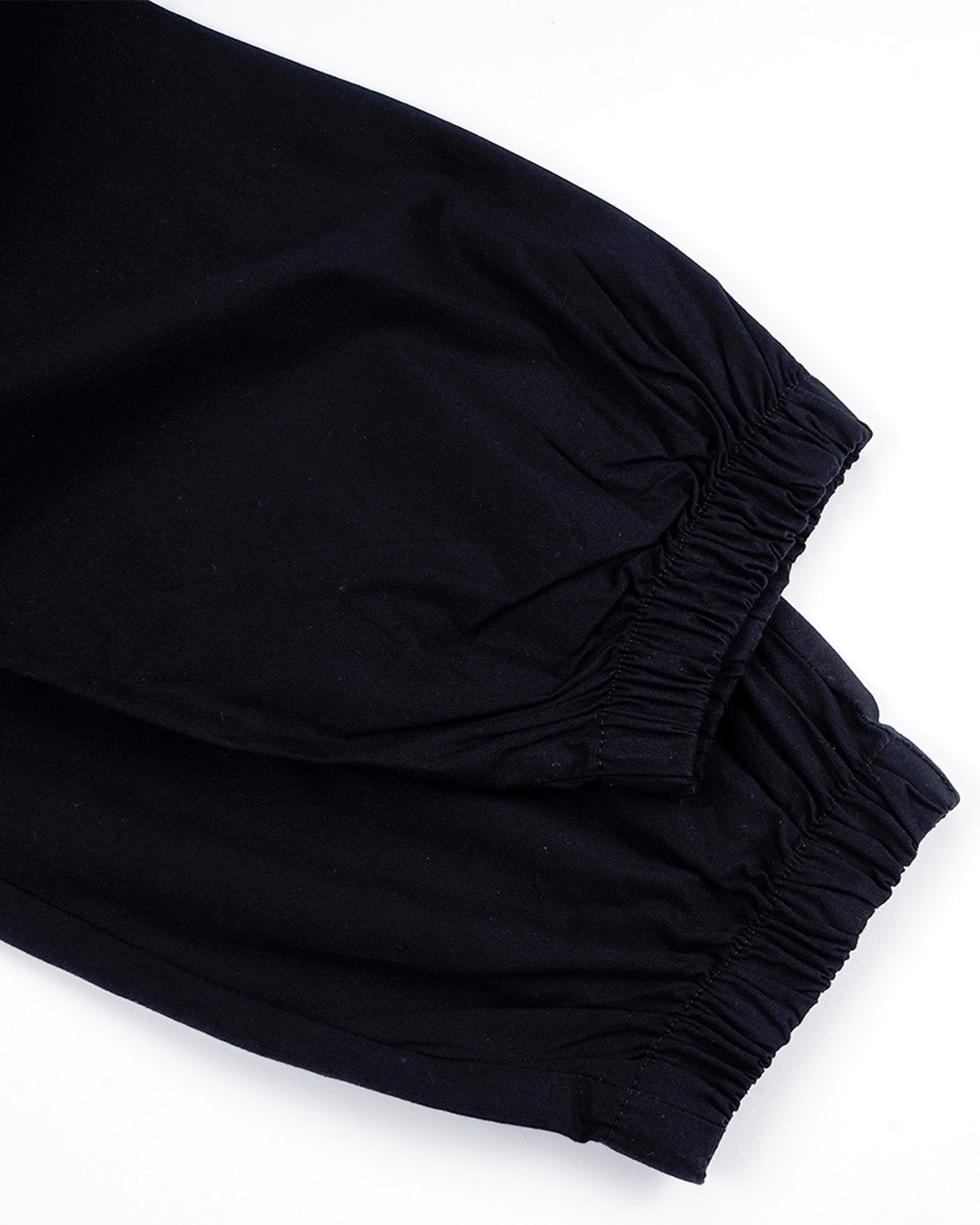 Relaxed Light Cotton Joggers In Black