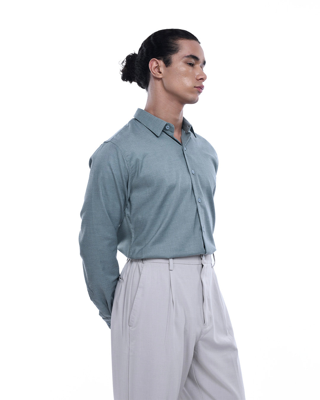 Royal Oxford Stretch Shirt In Green