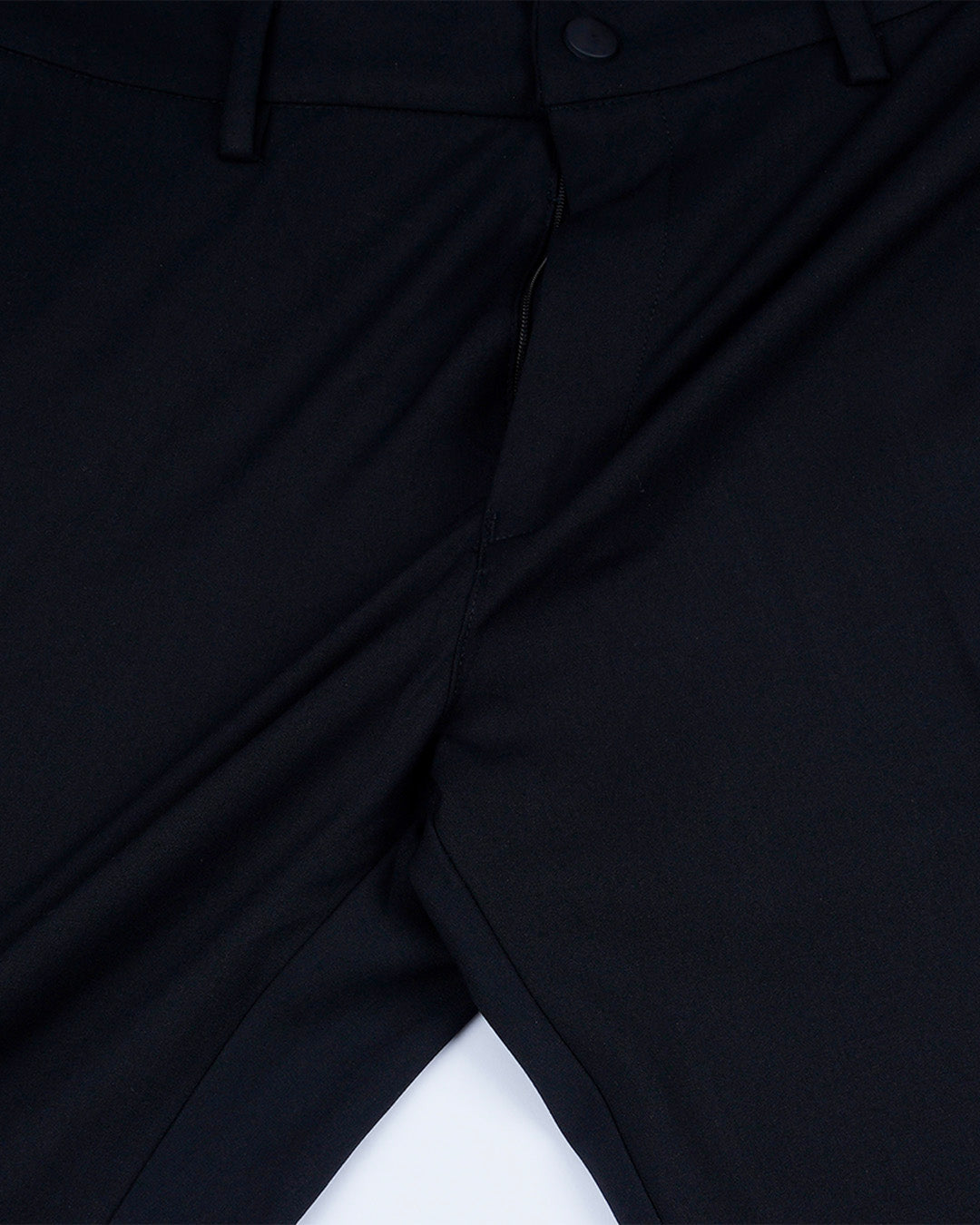 Soft Iron Flexi Relaxed Trouser In Black