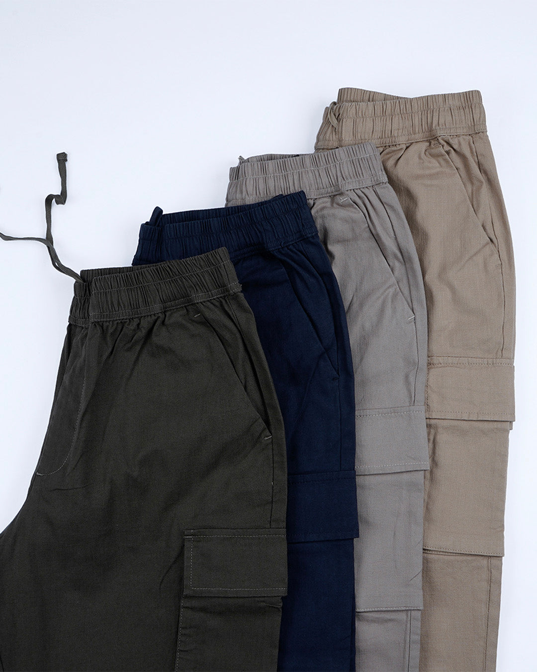 Textured Relaxed Flexiwaist Cargo In Green