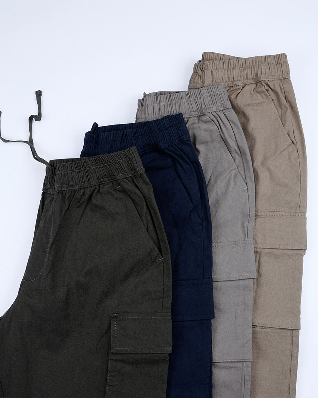 Textured Relaxed Flexiwaist Cargo In Beige