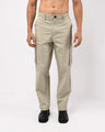 Finest Twill Relaxed Cargo Pants In Pistachio