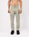 Utility Zip Tailored Cargo Pants In Pistachio