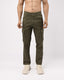 Utility Zip Tailored Cargo Pants In Olive