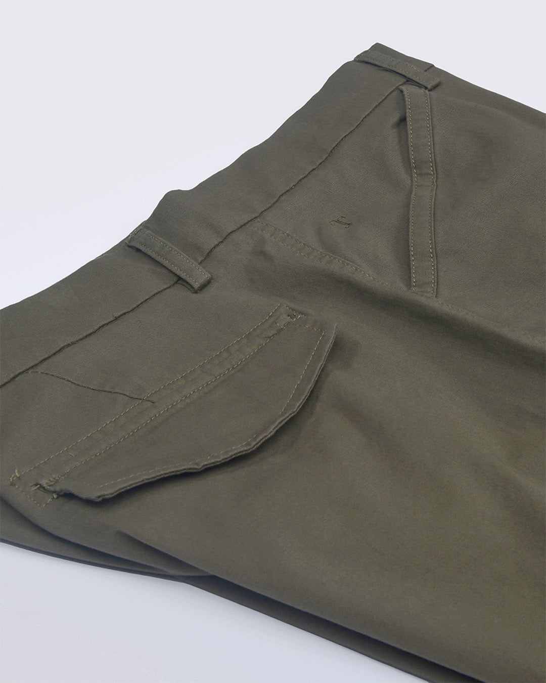 Utility Zip Tailored Cargo Pants In Olive