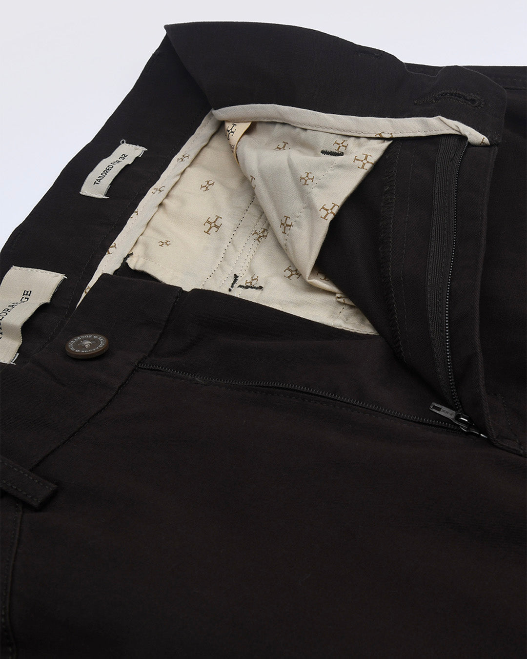 Utility Zip Tailored Cargo Pants In Coffee