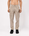Utility Zip Tailored Cargo Pants In Cream
