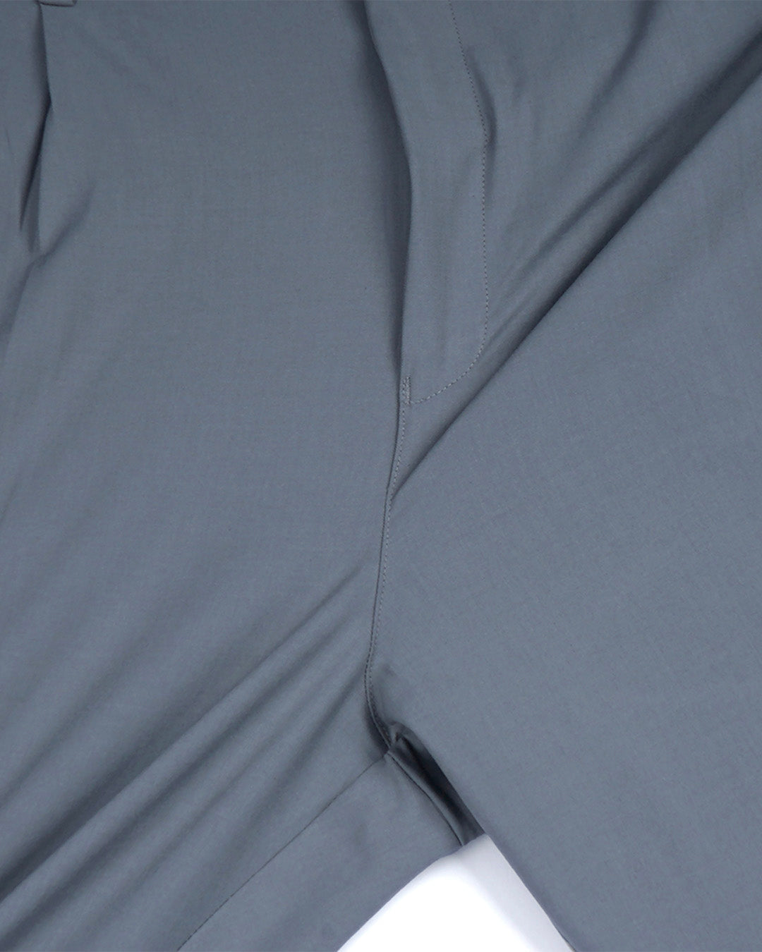 Soft Iron Flexi Relaxed Trouser In Light Grey