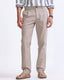 Raw Slub Pleated Trouser In Dust