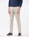 Soft Cotton Chinos In Cream