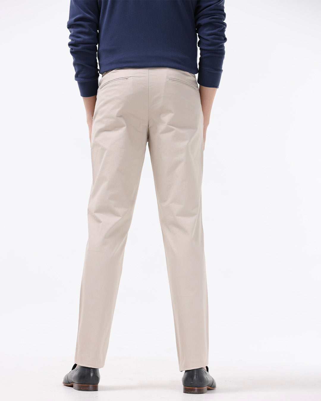 Soft Cotton Chinos In Cream