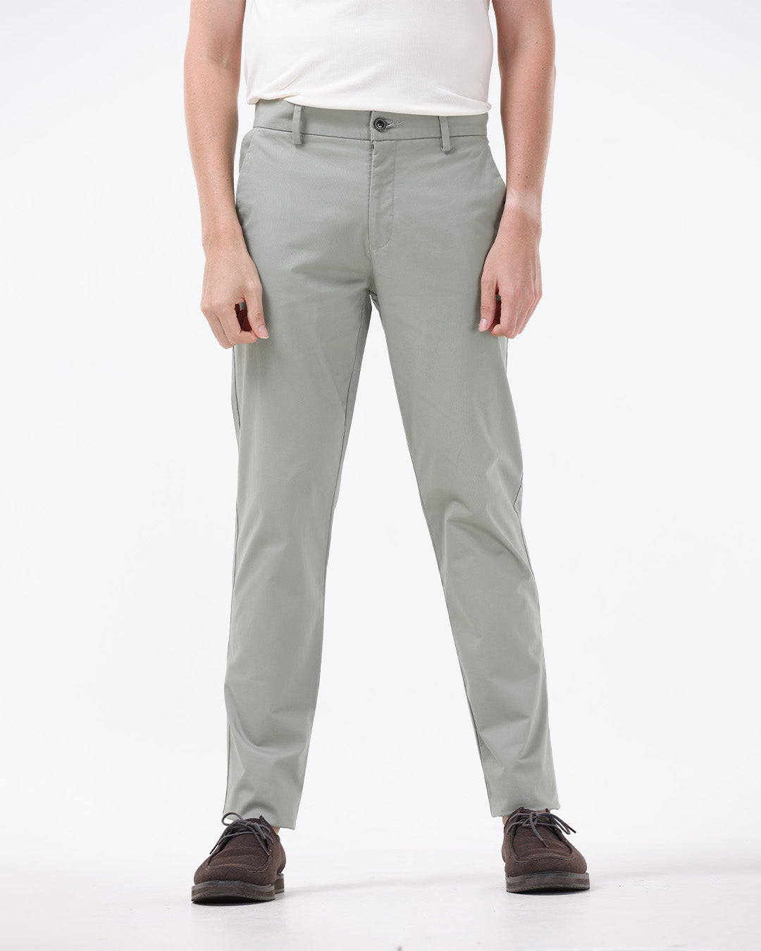Soft Cotton Chinos In Pista