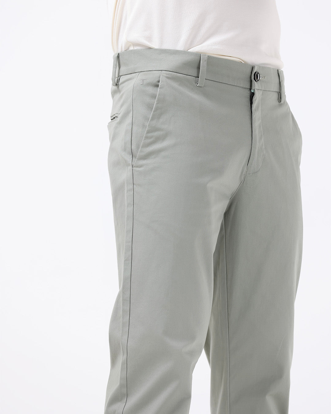 Soft Cotton Chinos In Pista