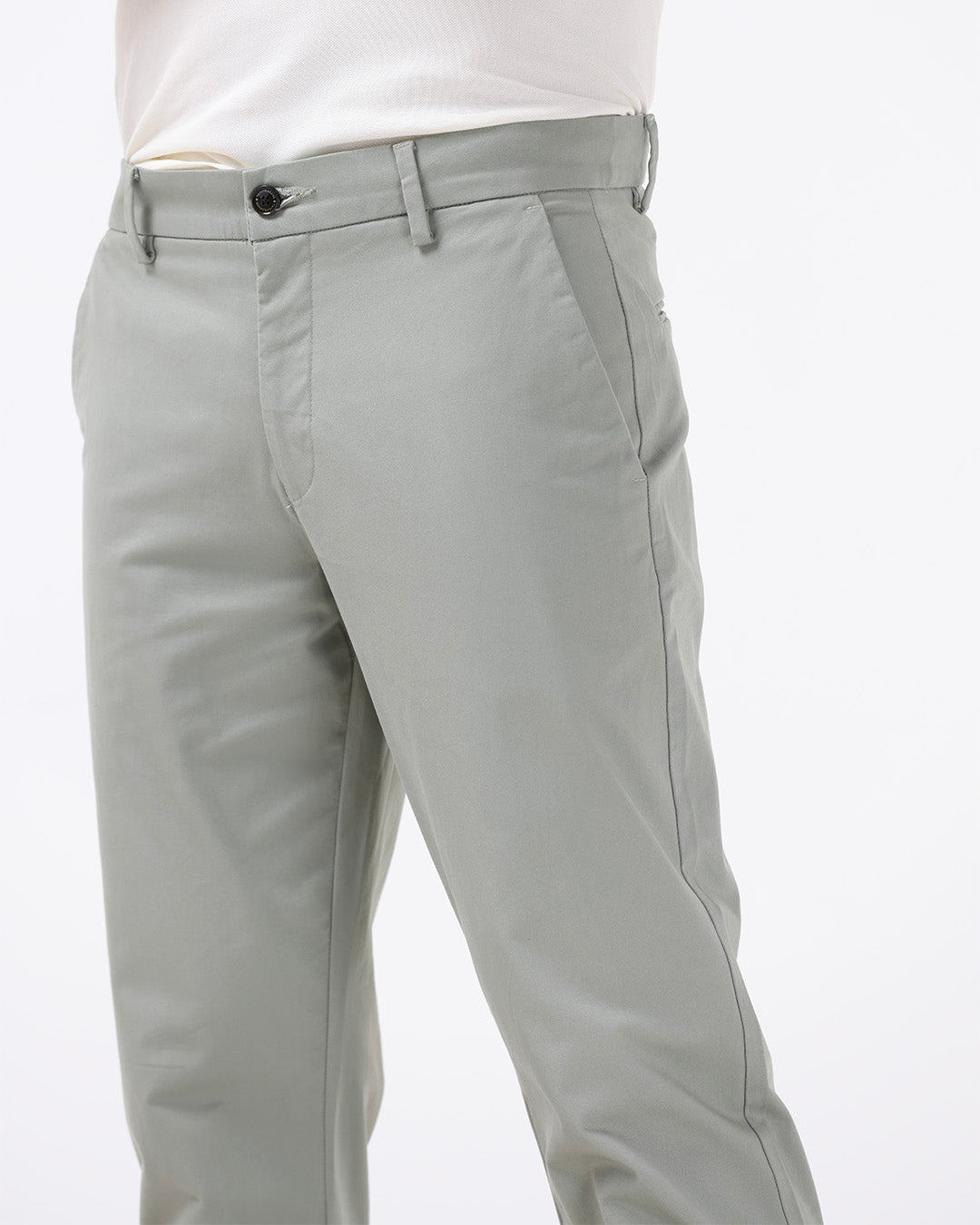 Soft Cotton Chinos In Pista