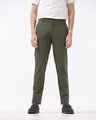 Soft Cotton Chinos In Olive
