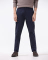 Soft Cotton Chinos In Navy