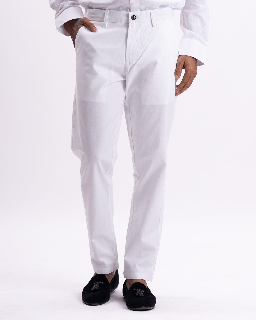 Holiday Tailored Chinos In White