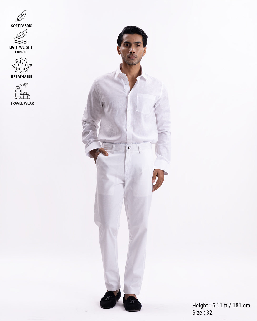 Holiday Tailored Chinos In White