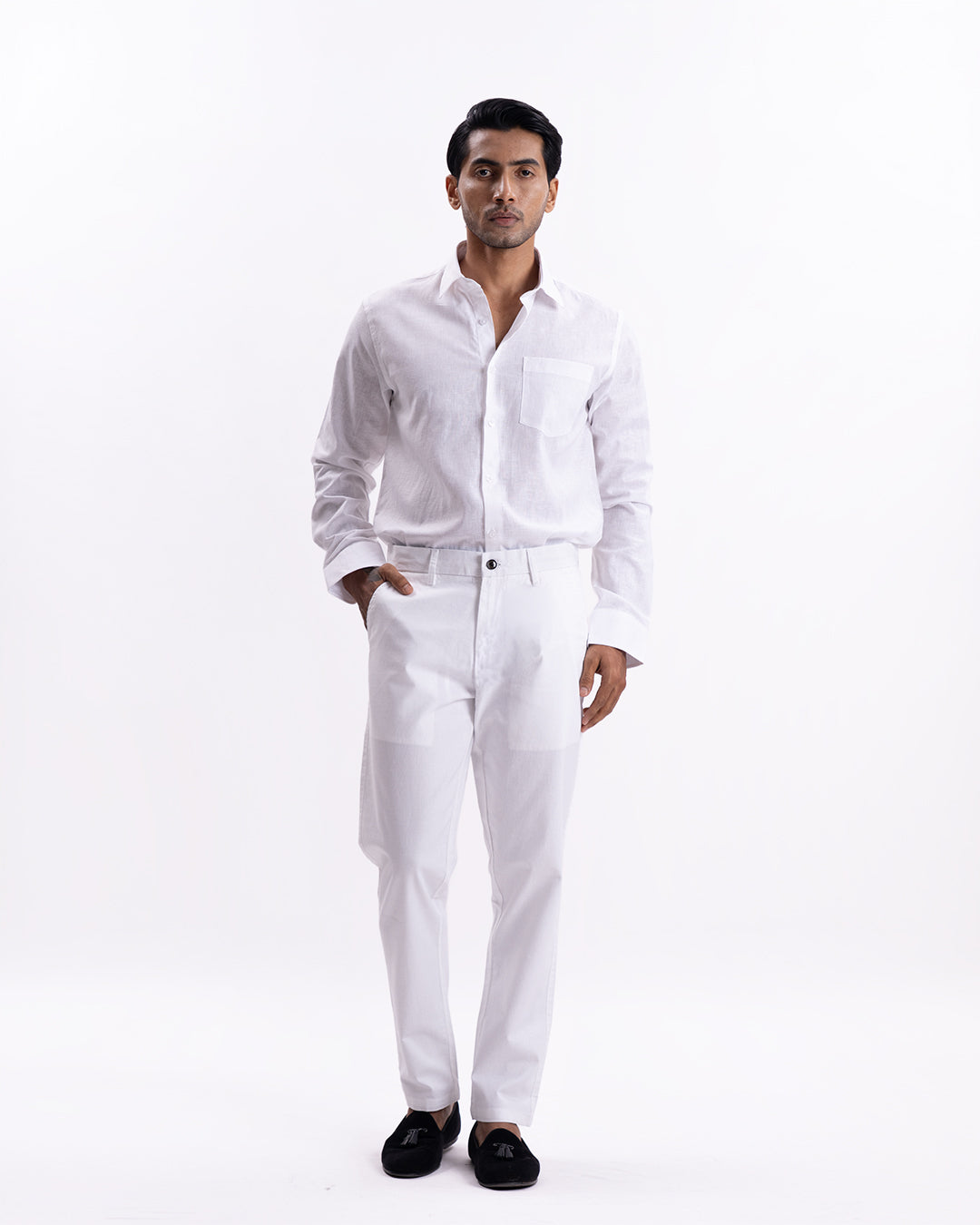 Holiday Tailored Chinos In White