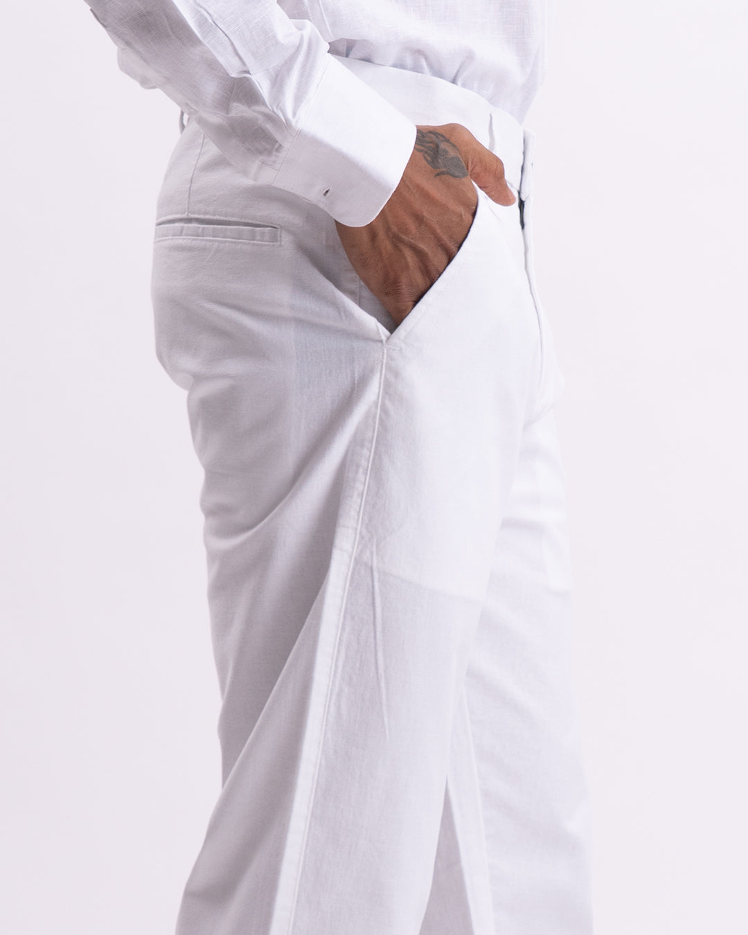 Holiday Tailored Chinos In White