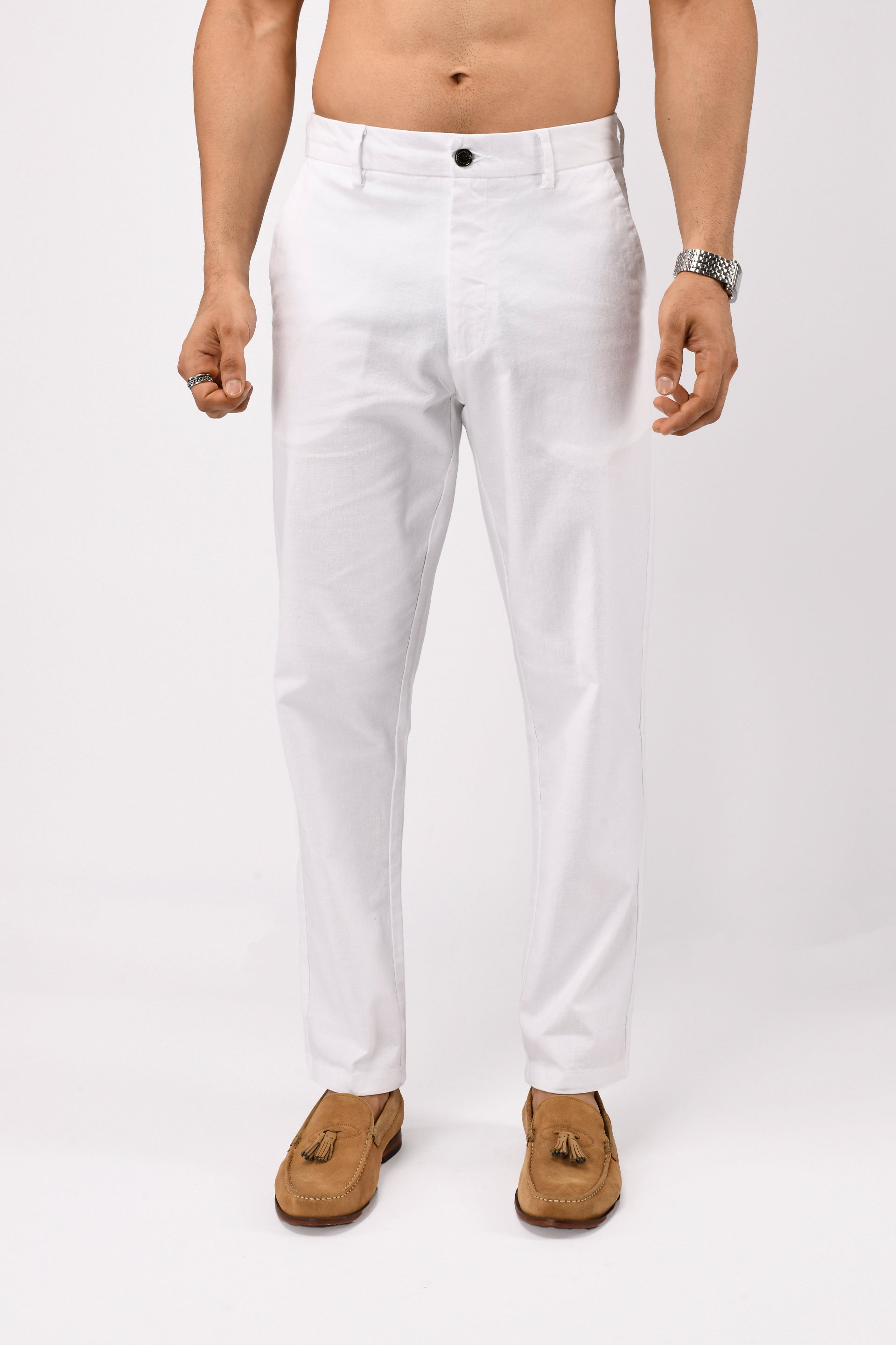 TIMELESS COTTON CHINOS- LINEN FEELS