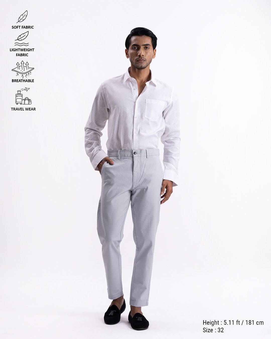 Holiday Tailored Chinos In Sky Blue