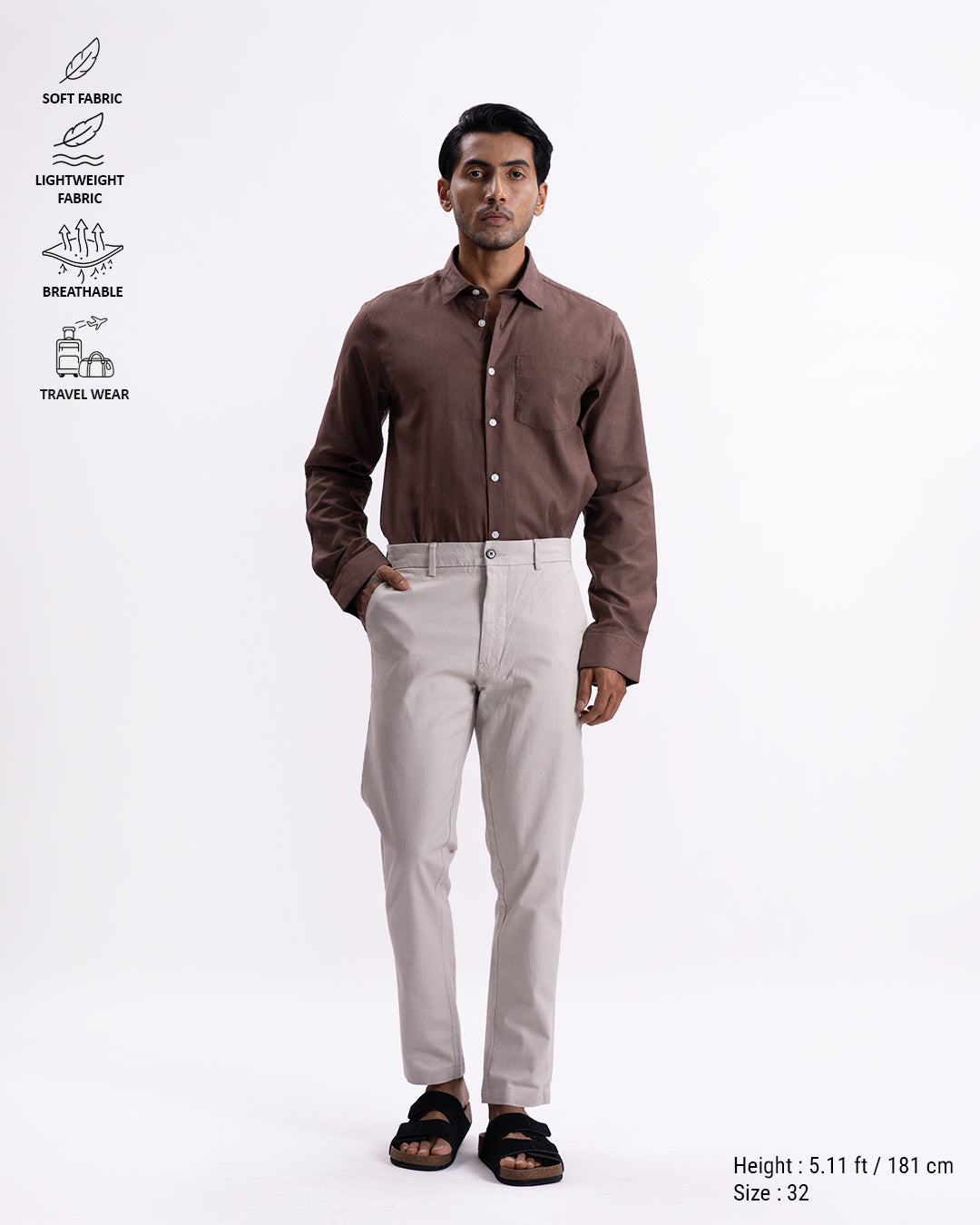 Holiday Tailored Chinos In Light Grey