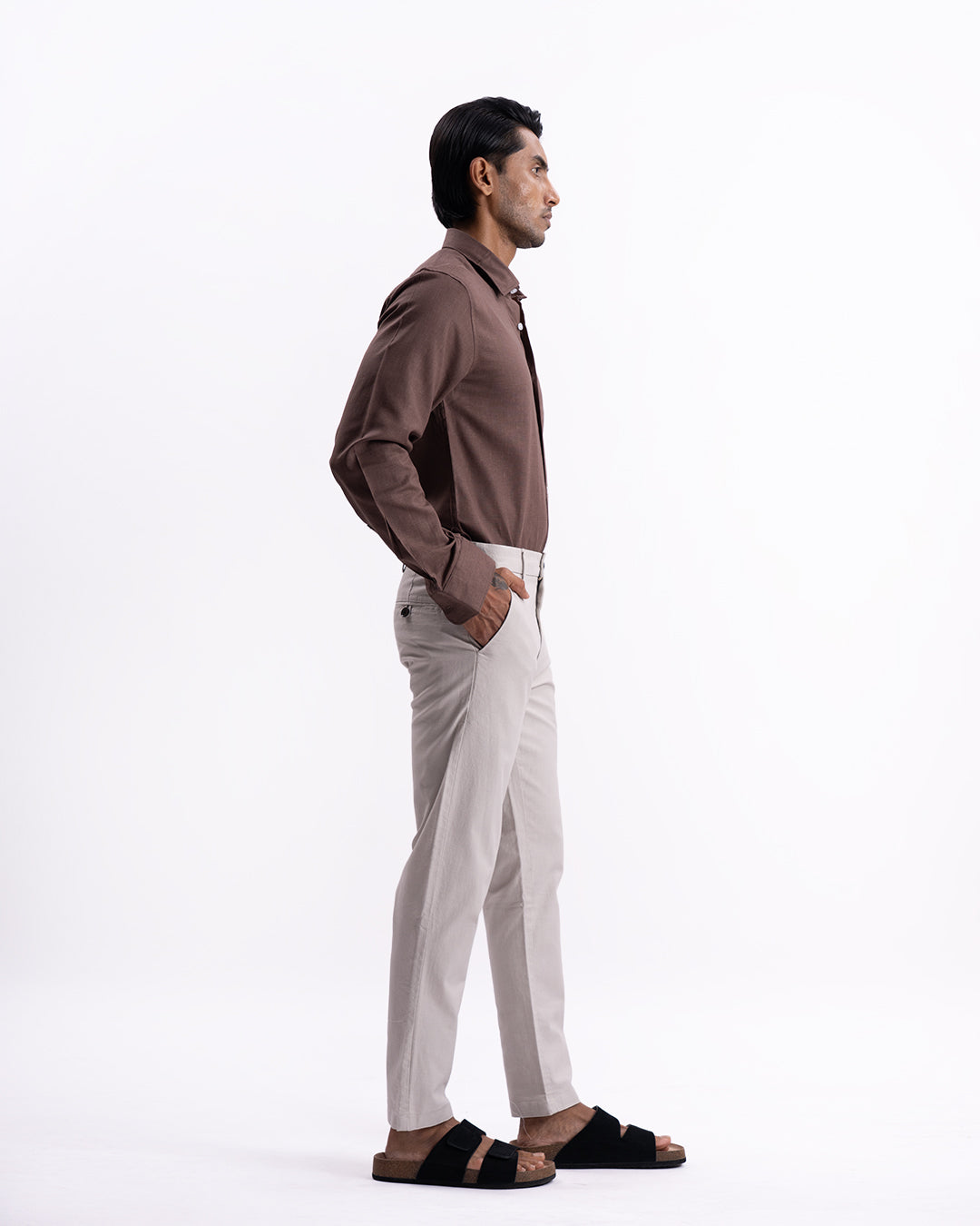 Holiday Tailored Chinos In Light Grey