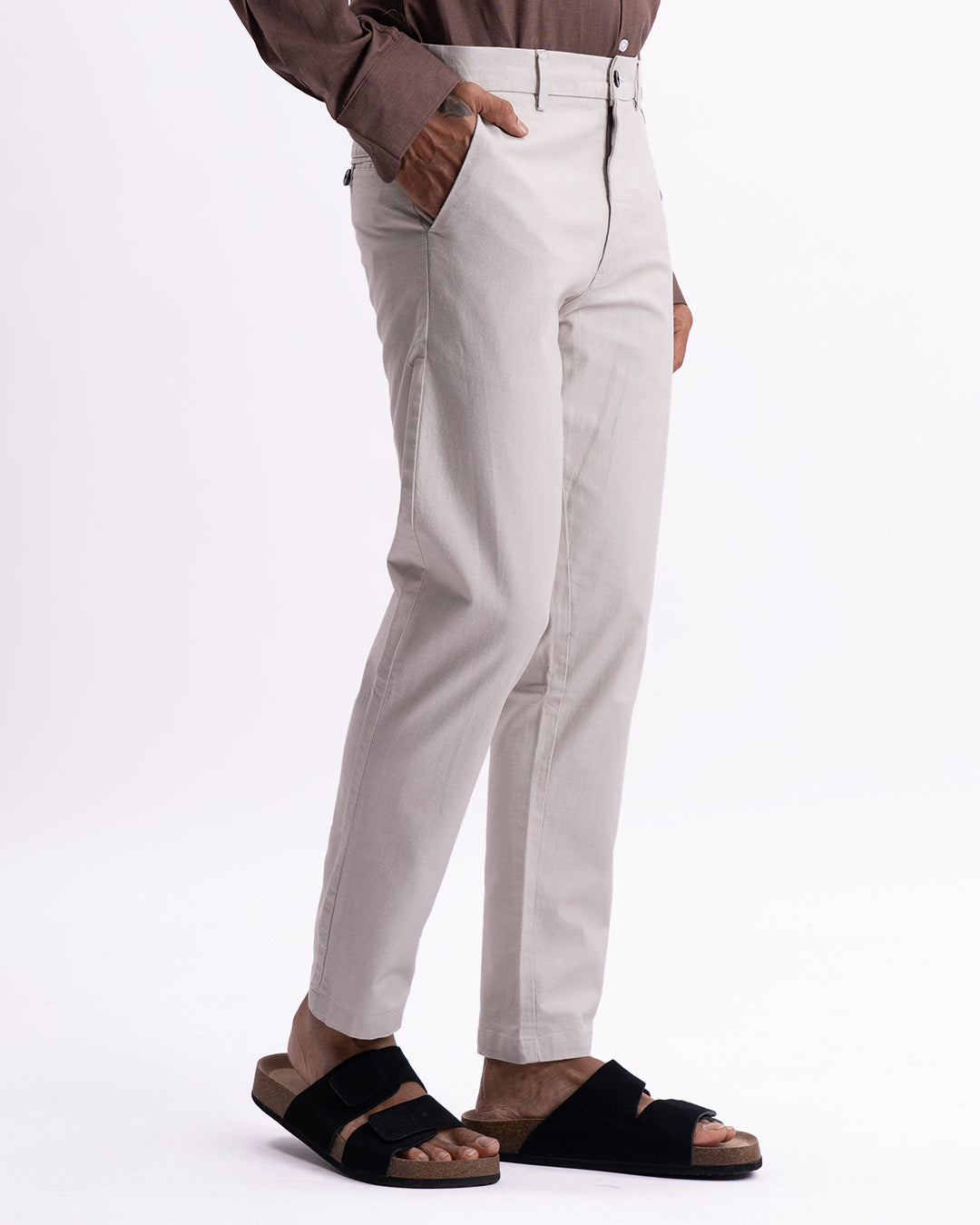 Holiday Tailored Chinos In Light Grey
