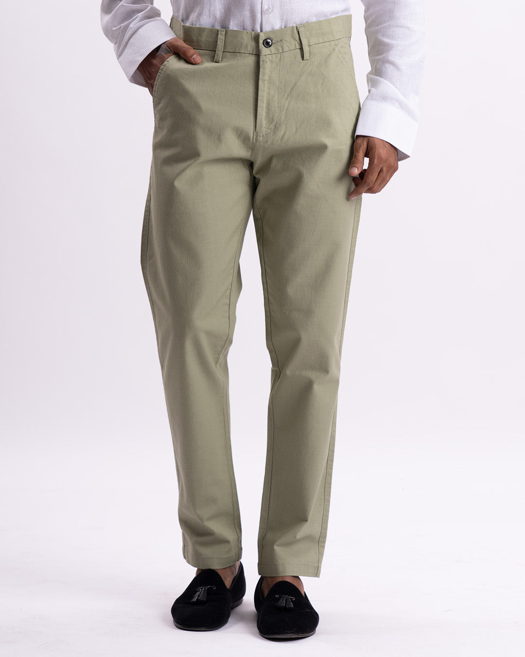Holiday Tailored Chinos In Pistachio